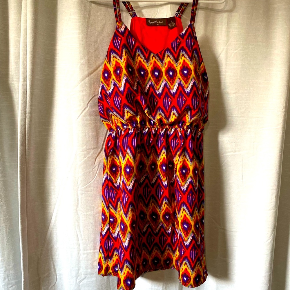 Cute pattern dress size M